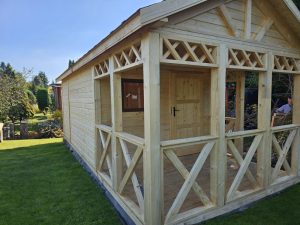 drewniane domki ogrodowe